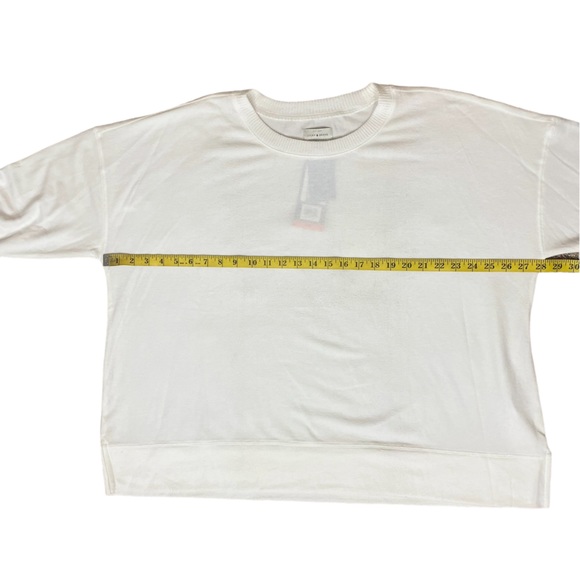 NWT Lucky Brand Long Sleeve Sweater in Marshmallow (A1) - Picture 9 of 15